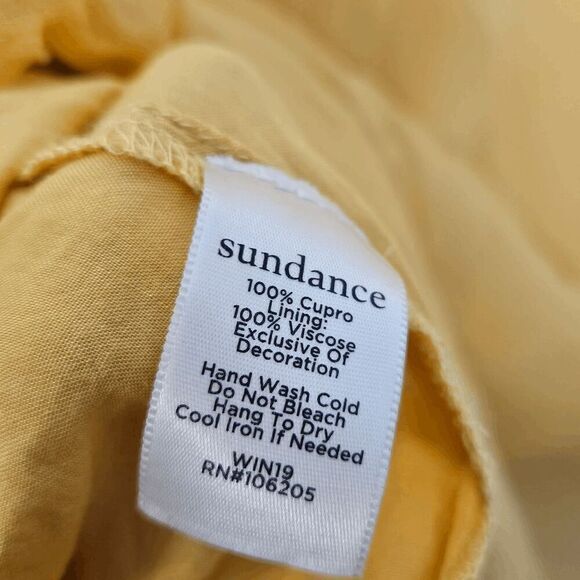 Sundance Boho Blouse Oversized Button Shirt Peasant Victorian Lace V neck Womens - Picture 4 of 4